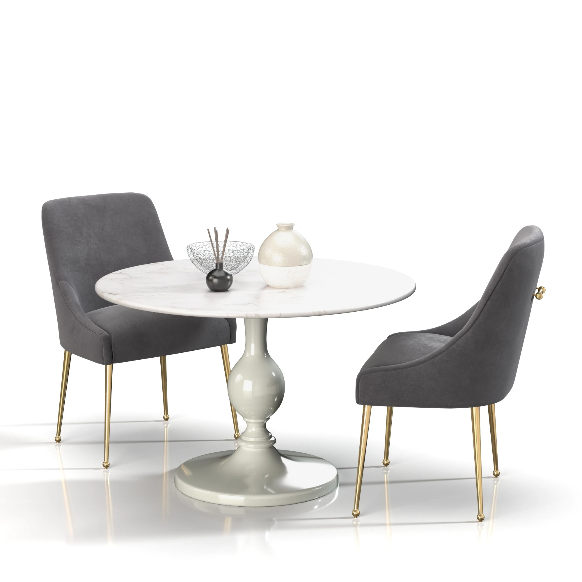 Dining Set 07 3D Model_01